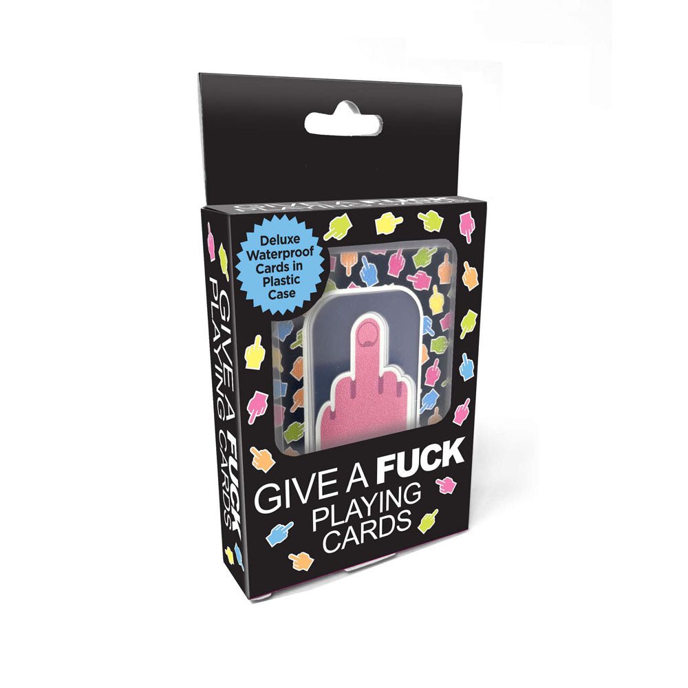 Give A Fuck Playing Cards - Waterproof Novelty Playing Cards - Silk and Sin