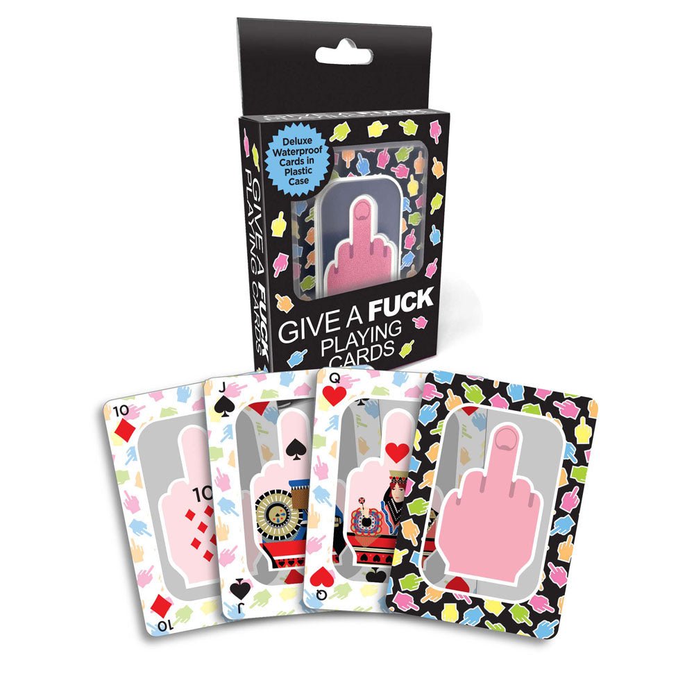 Give A Fuck Playing Cards - Waterproof Novelty Playing Cards - Silk and Sin