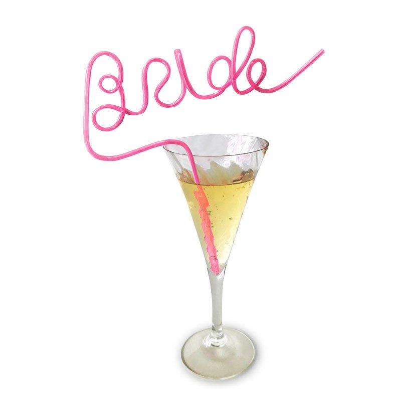Glitterati - Bride Straw - Hens Party Novelty - Silk and Sin