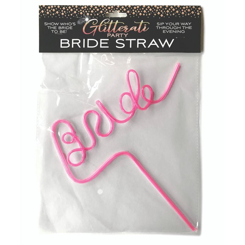 Glitterati - Bride Straw - Hens Party Novelty - Silk and Sin