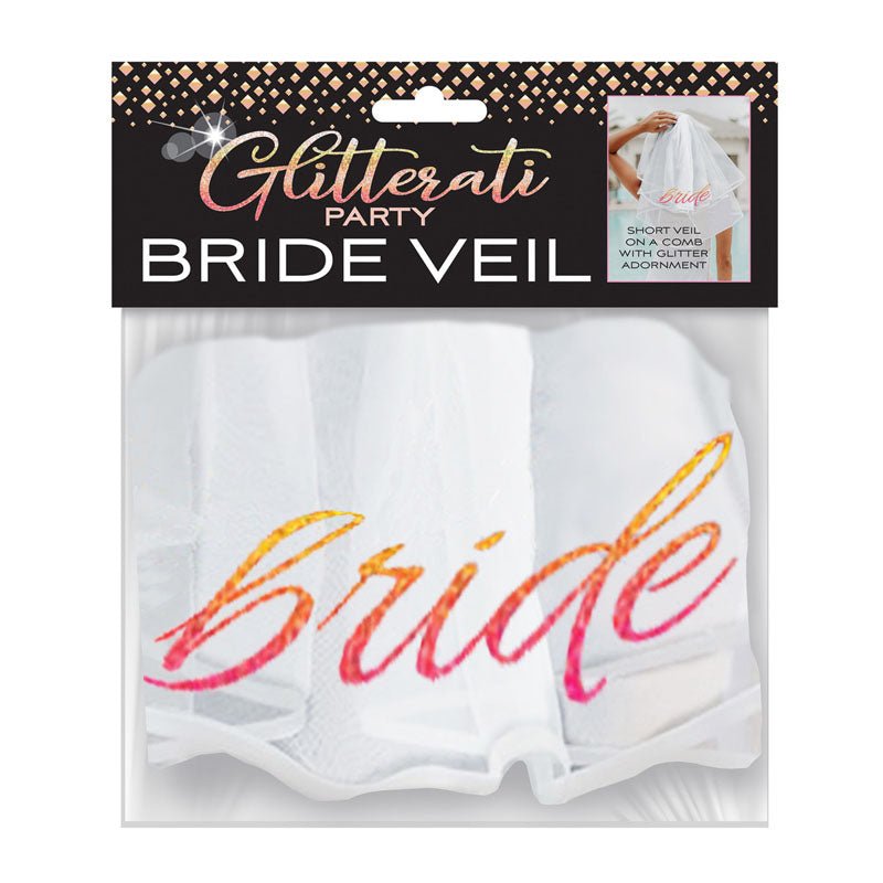 Glitterati - Bride Veil - Hens Party Novelty Veil - Silk and Sin