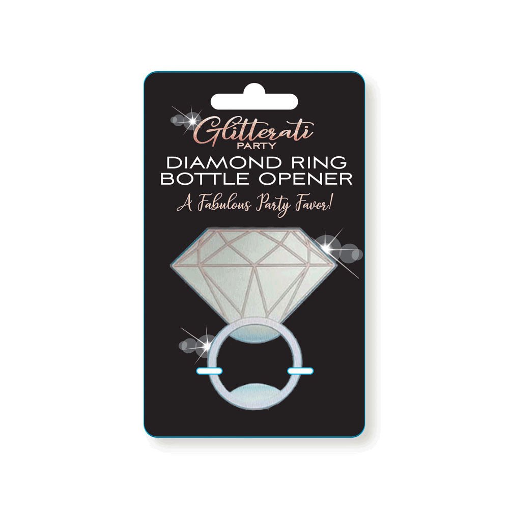 Glitterati Diamond Ring Bottle Opener - Novelty Bottle Opener - Silk and Sin
