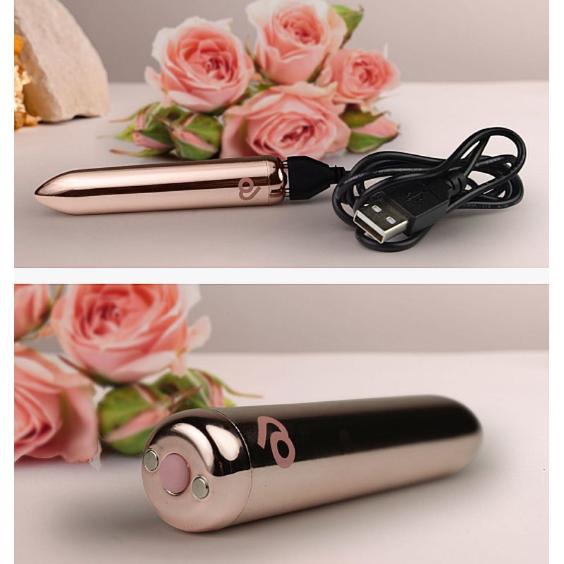 Golden Rose Rechargeable Bullet - Silk and Sin