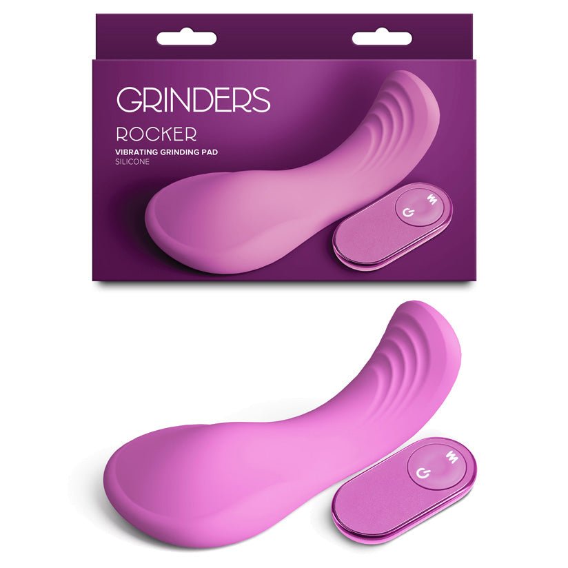 Grinders Rocker - Pink - Pink USB Rechargeable Vibrating Grinder Pad with Remote - Silk and Sin