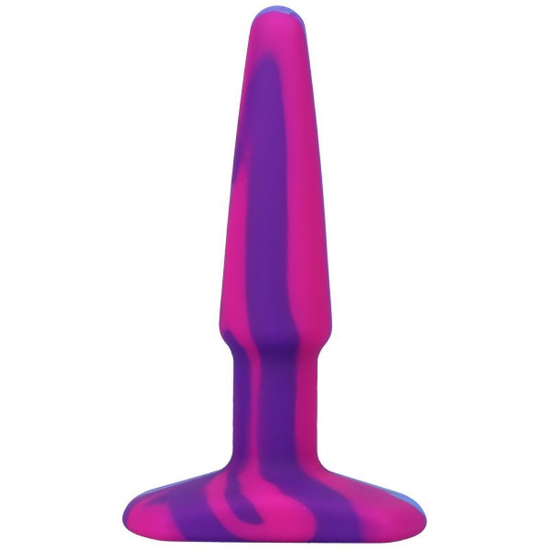 Groovy Silicone Anal Plug 4in Berry - Silk and Sin