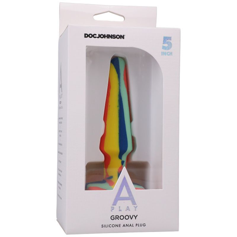 Groovy Silicone Anal Plug 5in Sunrise - Silk and Sin