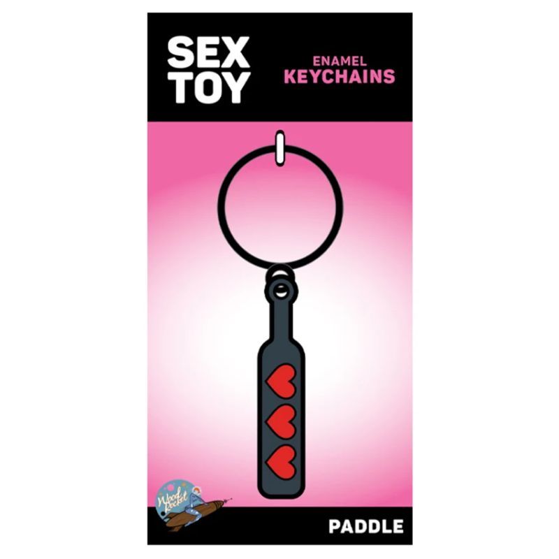 Hearts Paddle Keychain - Silk and Sin