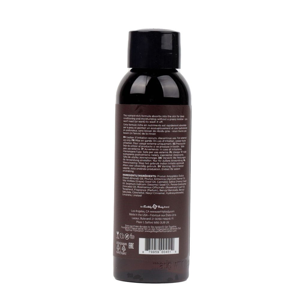 Hemp Seed Massage & Body Oil - Guavalava (Guava & Blackberry) Scented - 59 ml Bottle - Silk and Sin