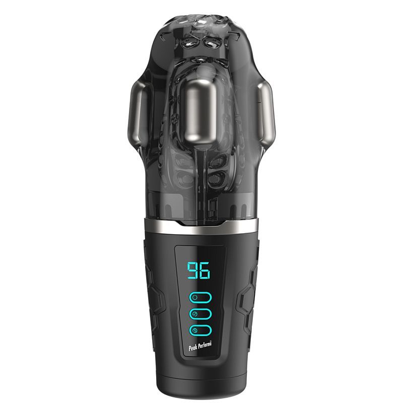 Hypershaker Automatic App Controlled LCD Masturbator Black - Silk and Sin