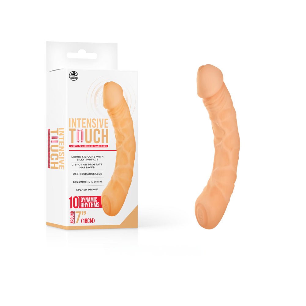 Intensive Touch - Flesh - Flesh 18 cm USB Rechargeable Vibrator - Silk and Sin