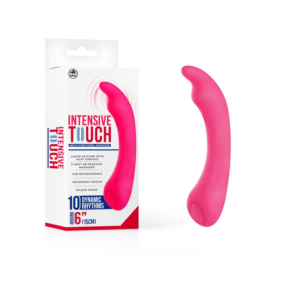 Intensive Touch - Pink - Pink 15 cm USB Rechargeable Vibrator - Silk and Sin