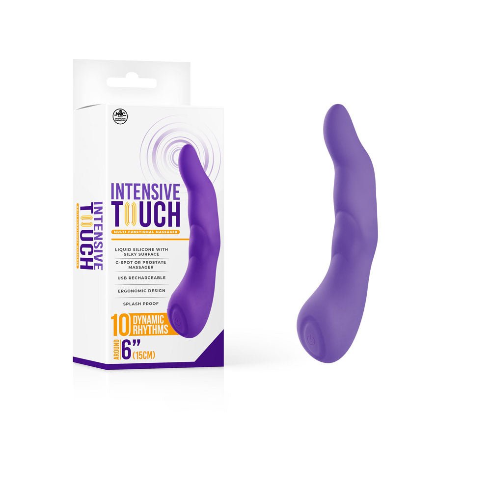 Intensive Touch - Purple - Purple 15 cm USB Rechargeable Vibrator - Silk and Sin