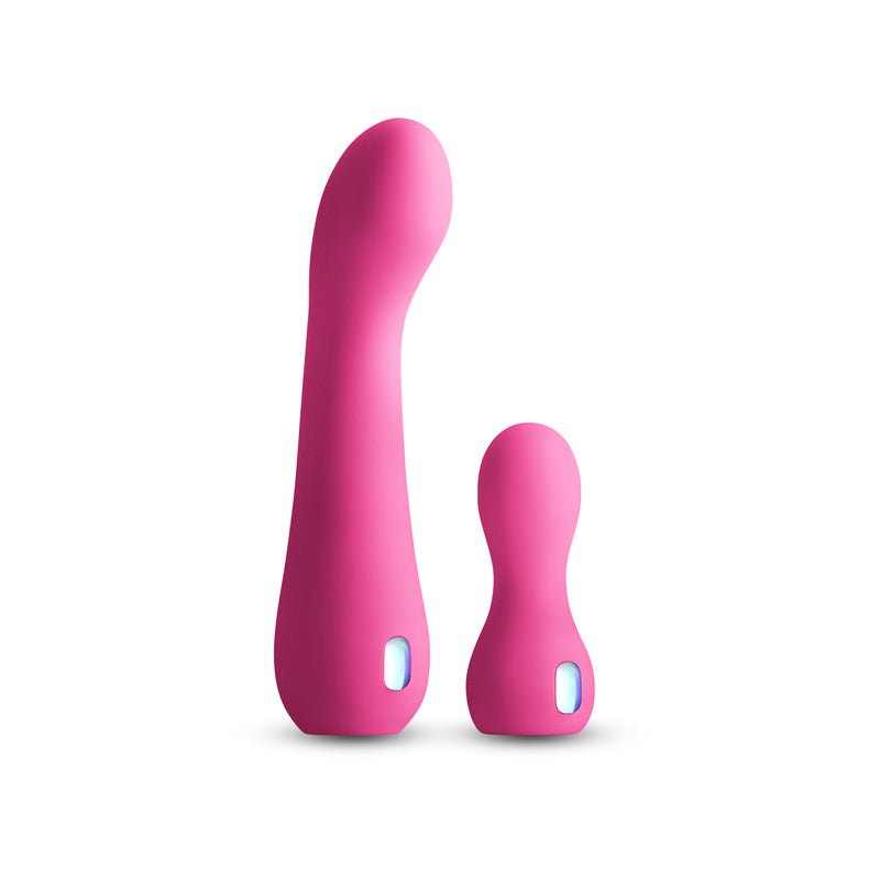 INYA Couplet - Pink - Pink USB Rechargeable Vibrators - Set of 2 Sizes - Silk and Sin