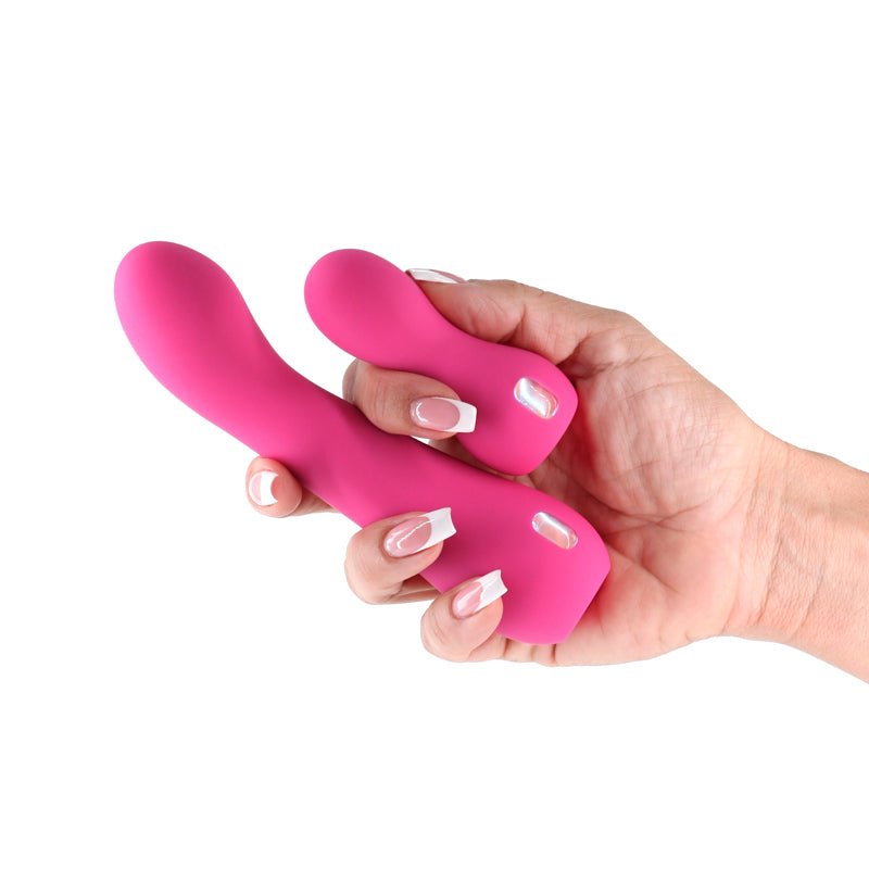 INYA Couplet - Pink - Pink USB Rechargeable Vibrators - Set of 2 Sizes - Silk and Sin