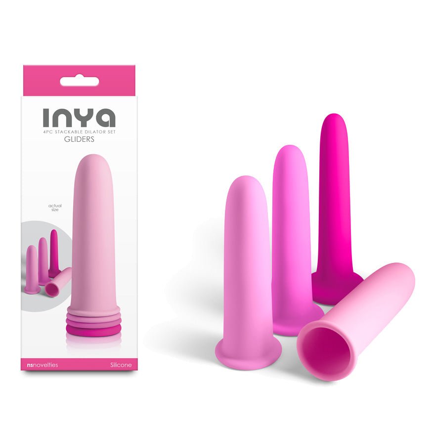 INYA Gliders - Pink - Pink 4 Piece Dilator Set - Silk and Sin