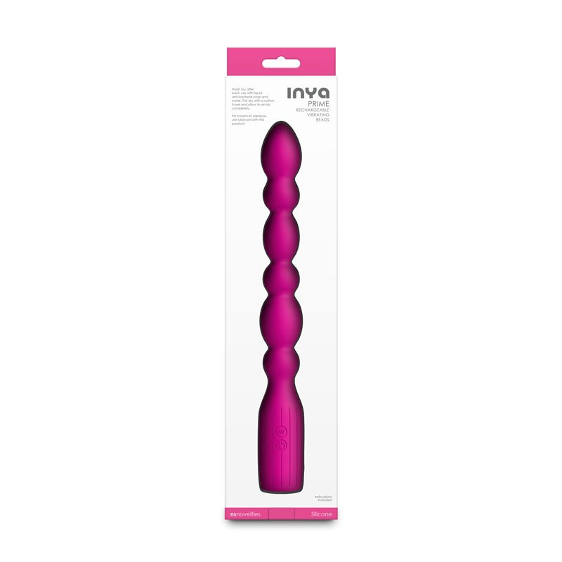INYA Prime - Pink - Pink 28.8 cm USB Rechargeable Anal Vibrator - Silk and Sin
