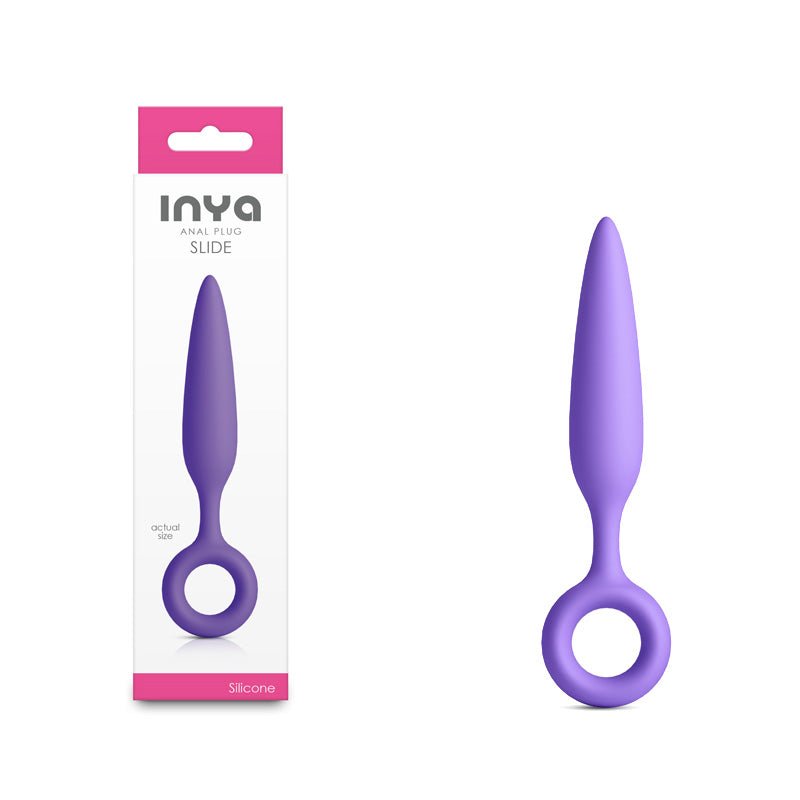 INYA Slide - Purple - Purple 12.7 cm Anal Plug - Silk and Sin