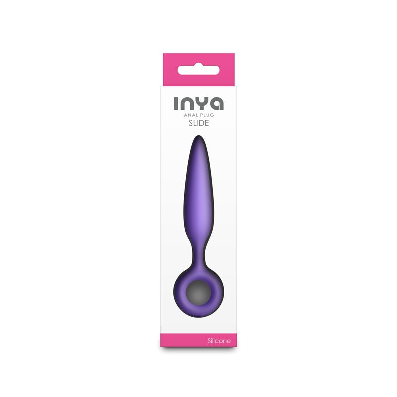 INYA Slide - Purple - Purple 12.7 cm Anal Plug - Silk and Sin