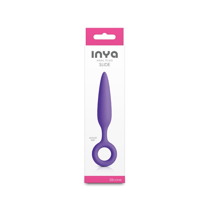 INYA Slide - Purple - Purple 12.7 cm Anal Plug - Silk and Sin