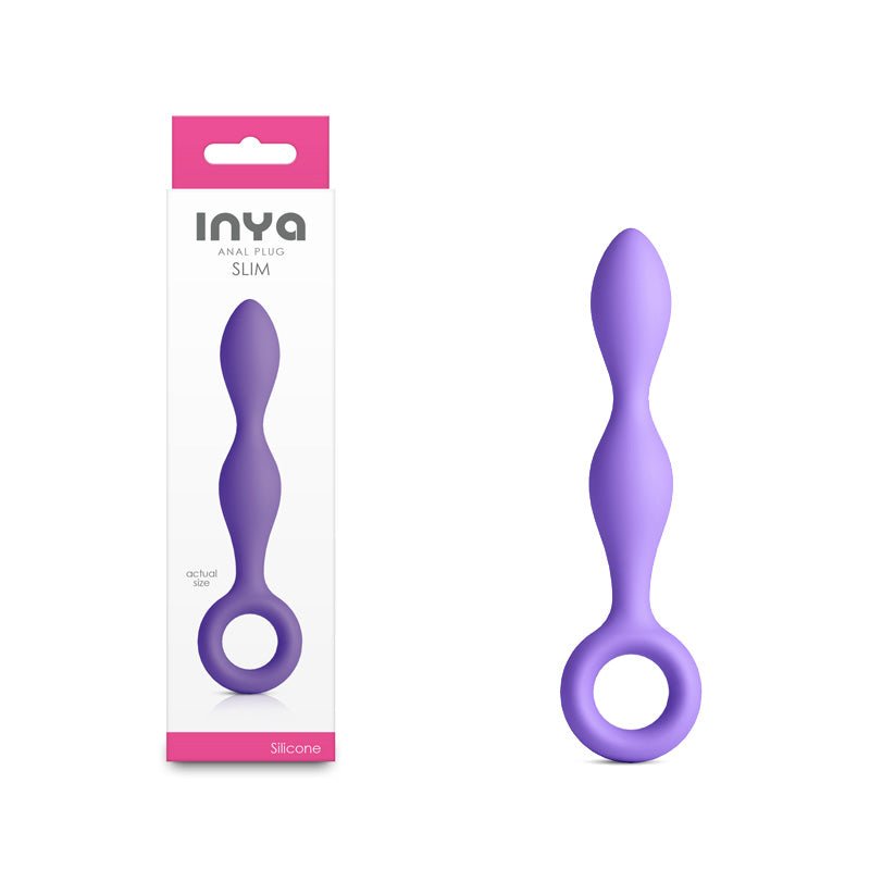 INYA Slim - Purple - Purple 12.7 cm Anal Plug - Silk and Sin