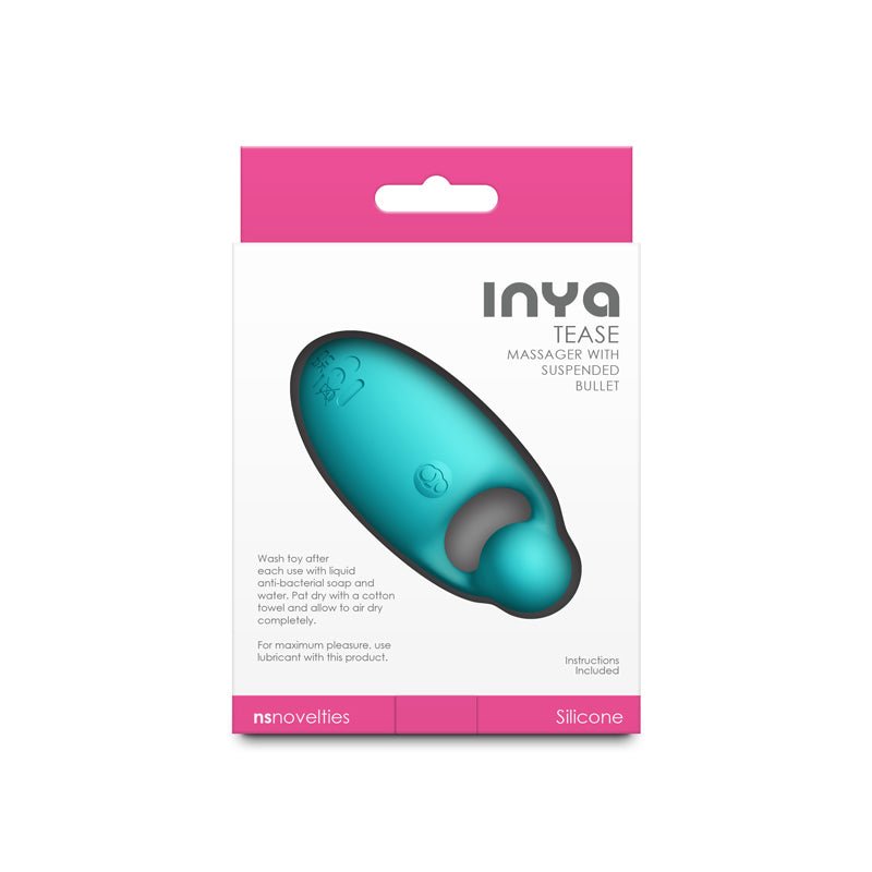 INYA Tease - Teal - Teal USB Rechargeable Finger Stimulator - Silk and Sin