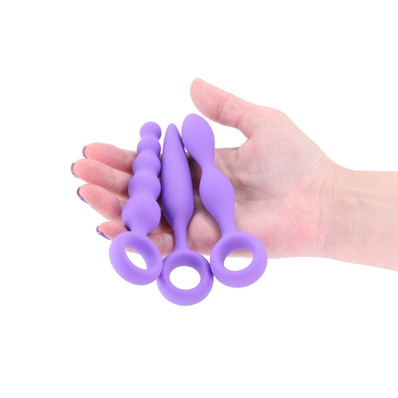 INYA Trio Kit - Purple - Purple Anal Plugs - Set of 3 - Silk and Sin