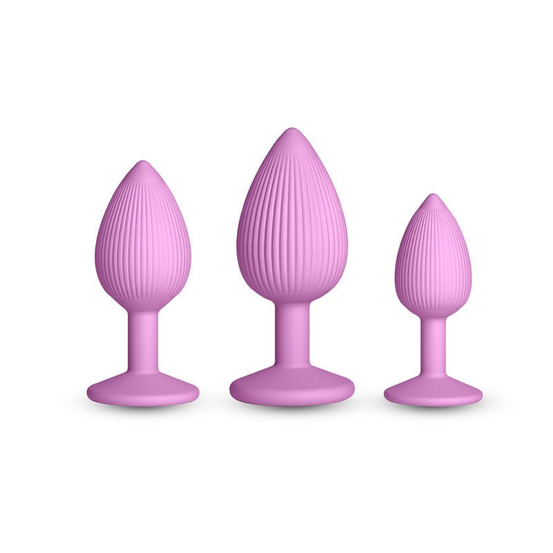 INYA Triple Ace Kit - Blush - Pink Butt Plugs - Set of 3 Sizes - Silk and Sin