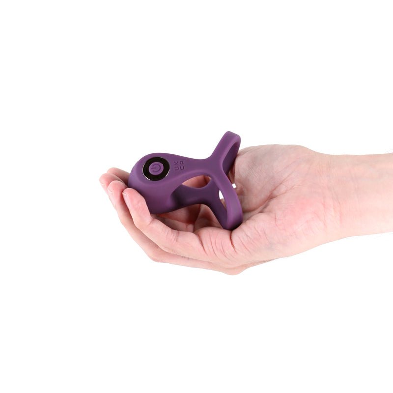 INYA Valiant - Berry - Purple USB Rechargeable Vibrating Cock Ring - Silk and Sin