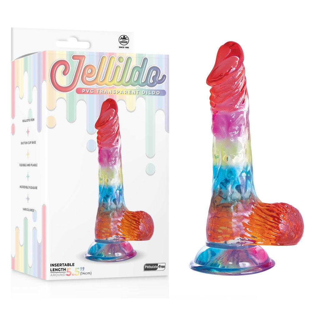 Jellido 14cm Dildo - Clear Coloured 14 cm Dildo - Silk and Sin