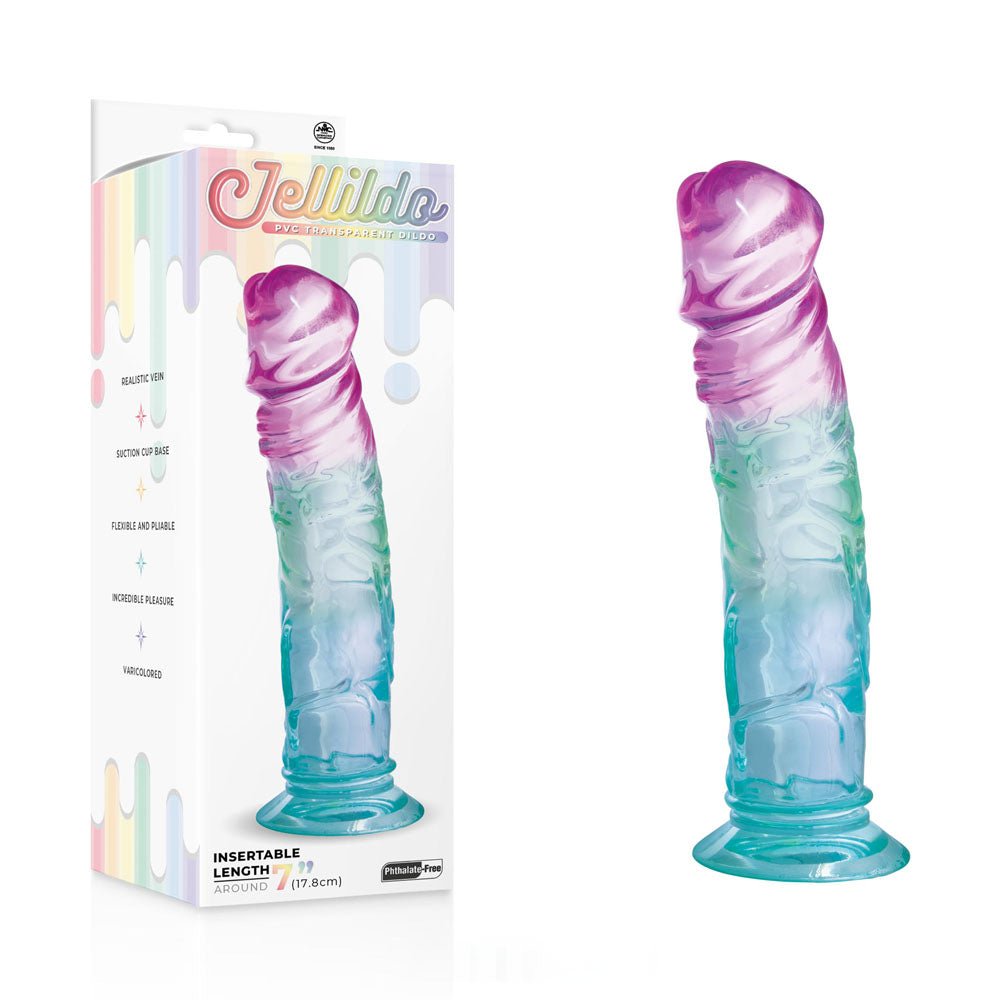 Jellido 18cm Dildo - Clear Coloured 18 cm Dildo - Silk and Sin
