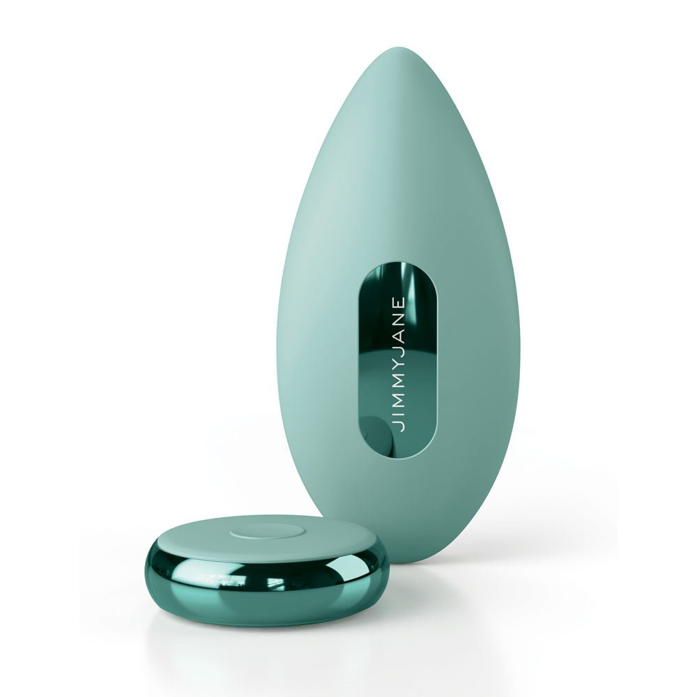 JimmyJane Ascend 3 - Teal 9 cm USB Rechargeable Stimulator with Wireless Remote - Silk and Sin