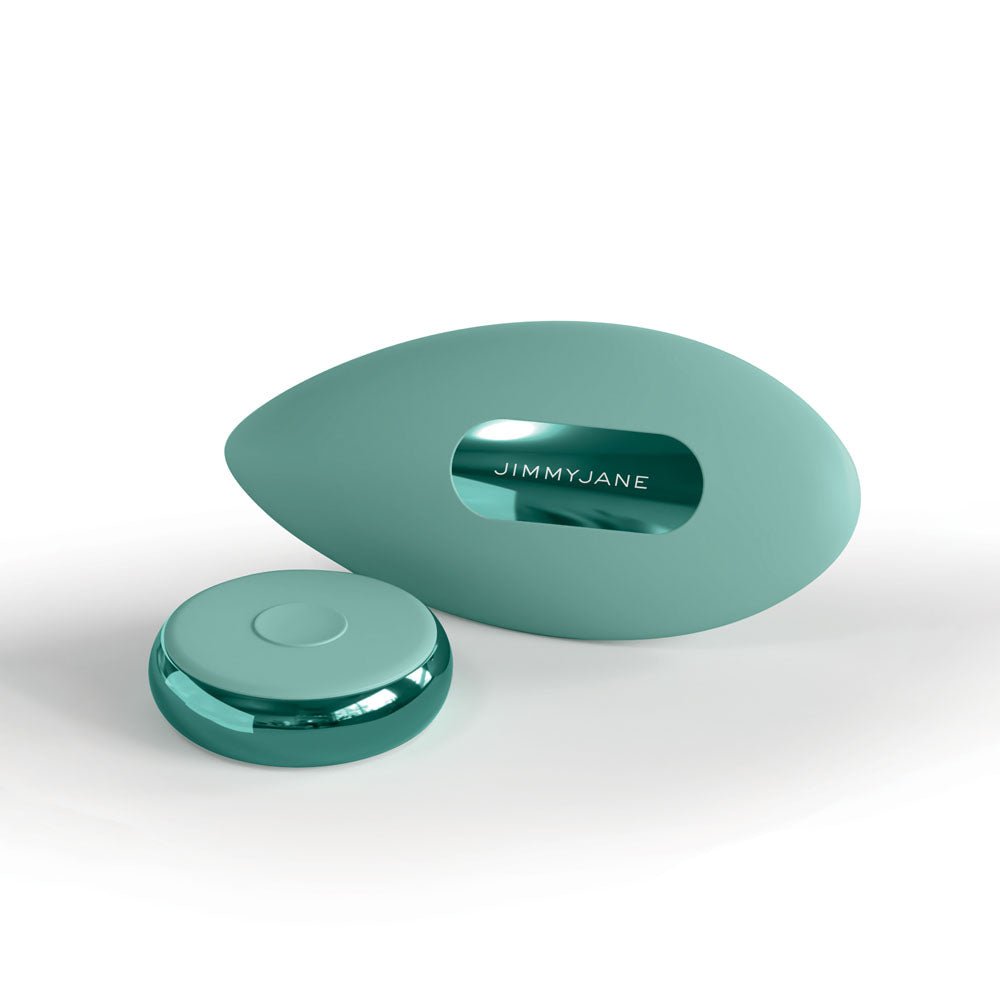 JimmyJane Ascend 3 - Teal 9 cm USB Rechargeable Stimulator with Wireless Remote - Silk and Sin