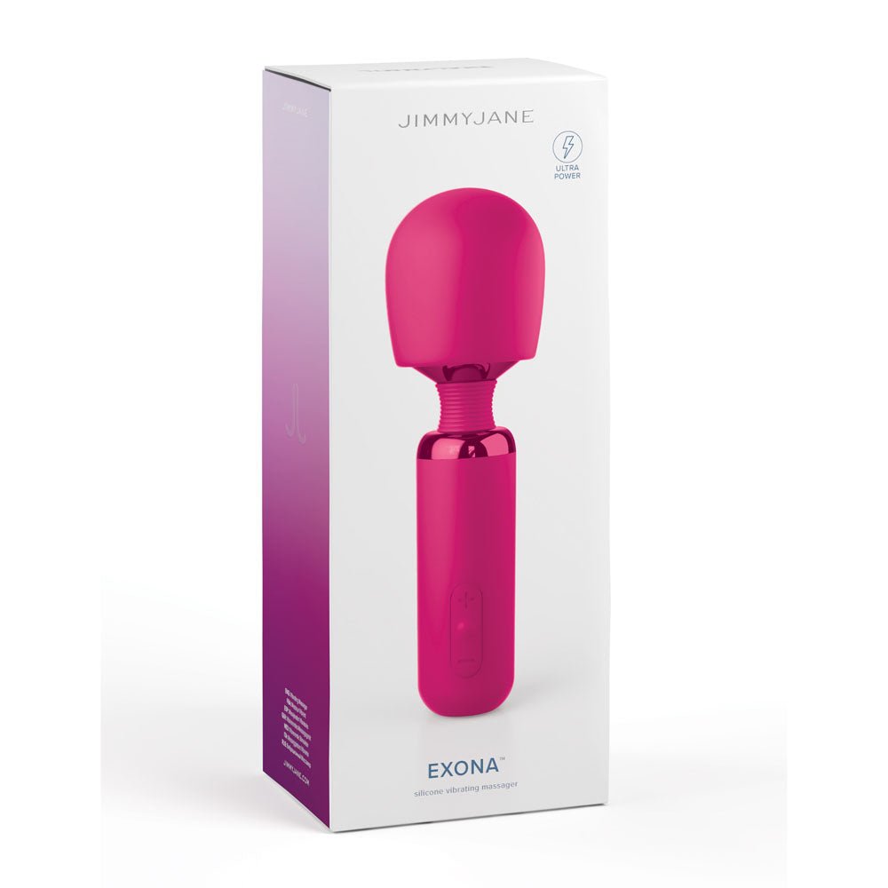 JimmyJane Exona - Pink 18.3 cm USB Rechargeable Massage Wand - Silk and Sin