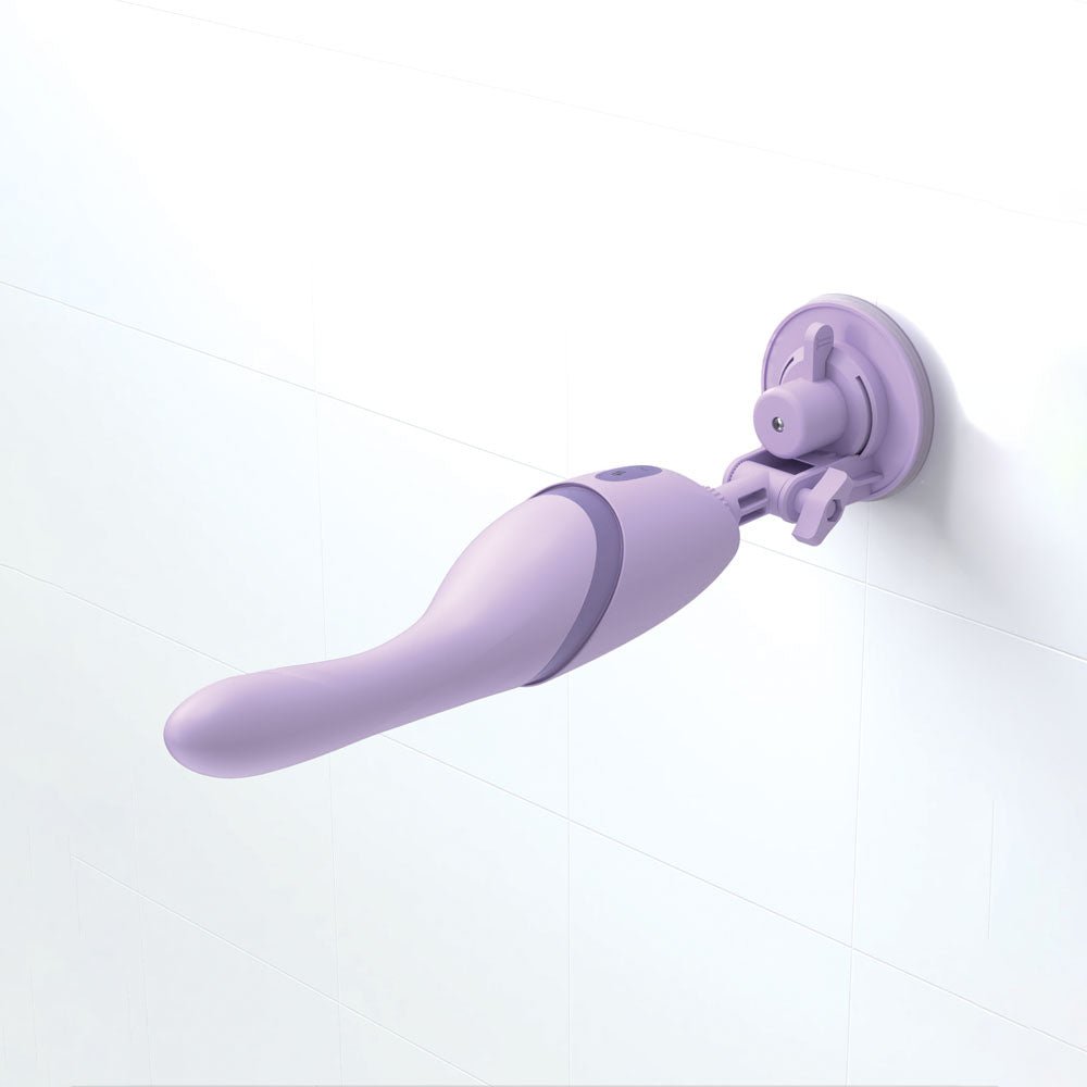 JimmyJane Hello Bang - Purple 27 cm USB Rechargeable Warming & Thrusting Vibrator - Silk and Sin