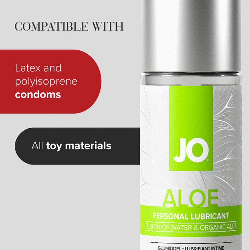 JO Aloe - 60ml - Water Based Lubricant with Aloe - 60 ml Bottle - silkandsin