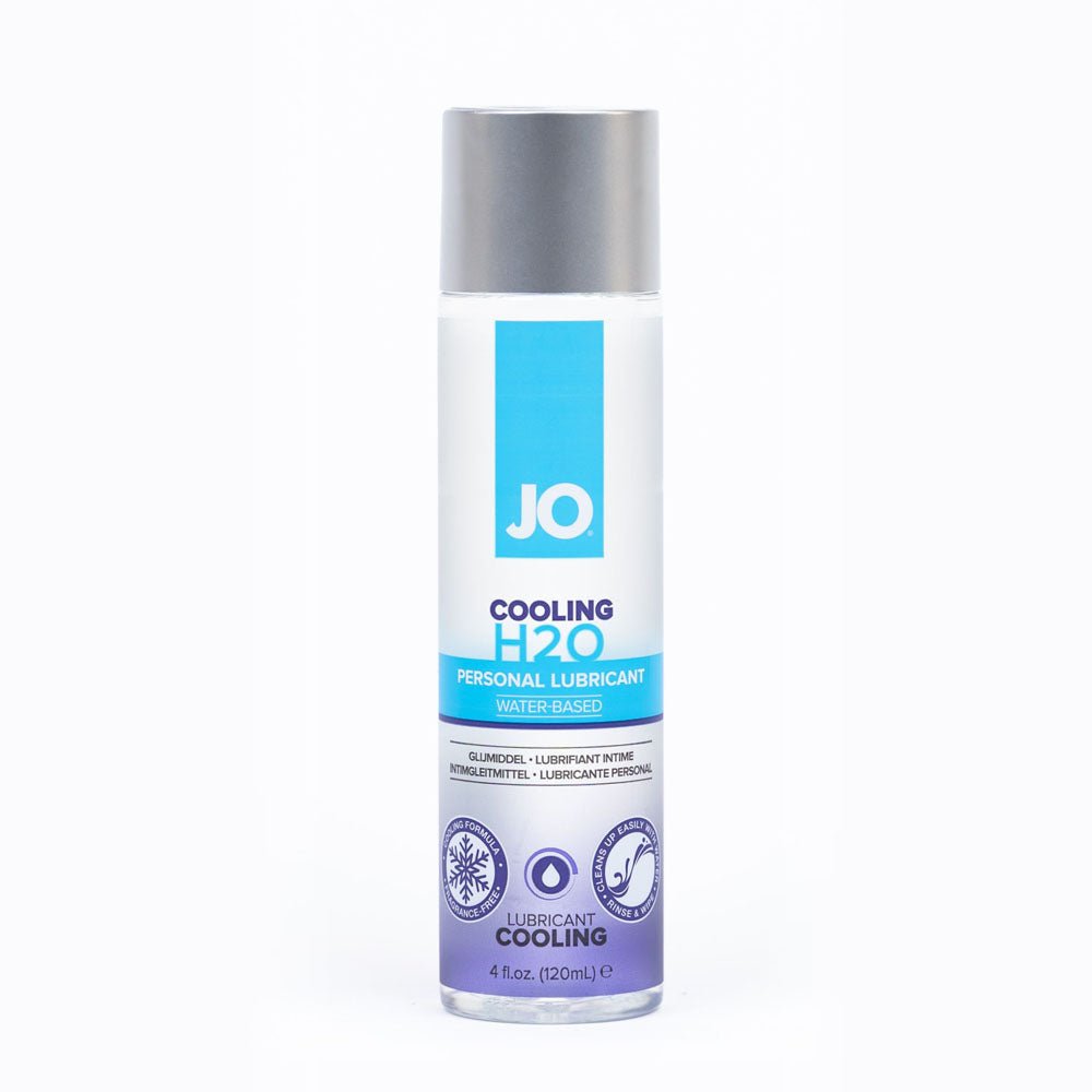 JO H2O Cooling Lube - 120 mL - Water Based Cooling Lubricant - 120 ml Bottle - Silk and Sin