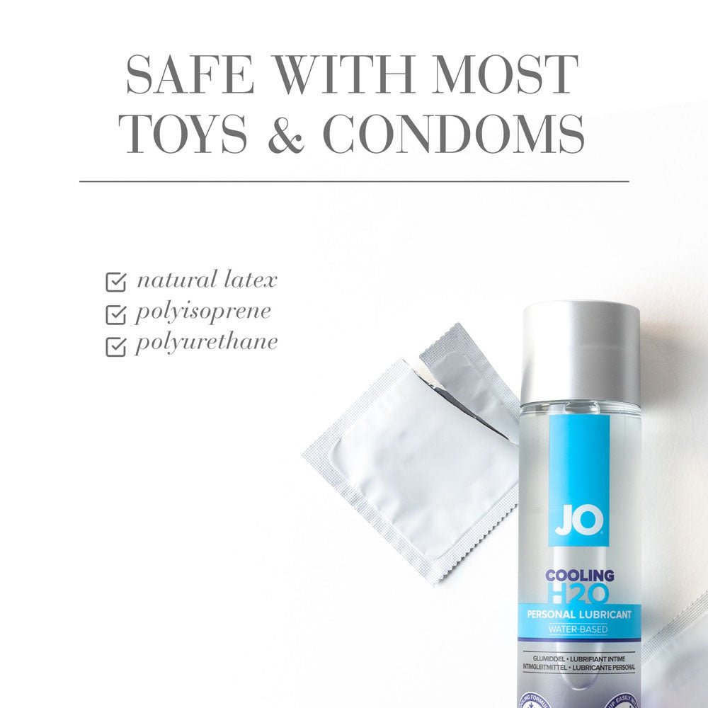JO H2O Cooling Lube - 60 mL - Water Based Cooling Lubricant - 60 ml Bottle - Silk and Sin