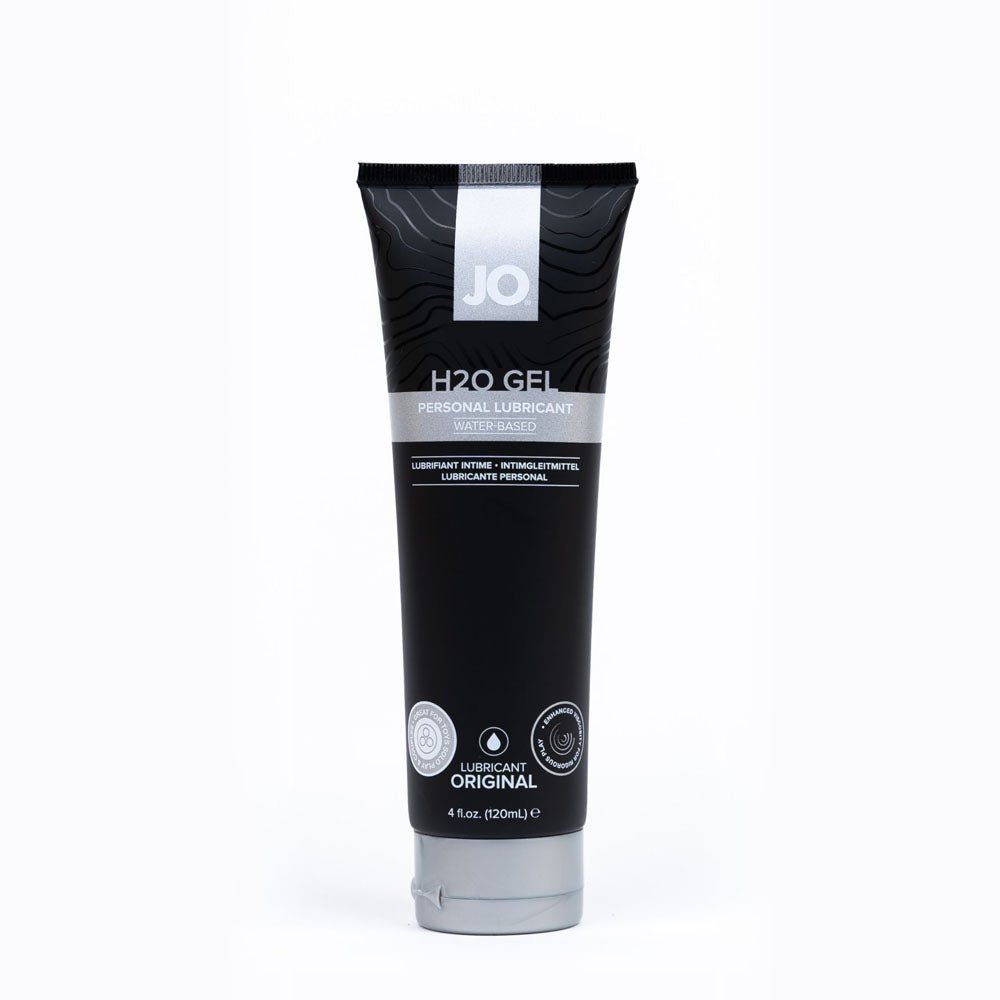 JO H2O Gel Original Lube - 120 mL - Thick Water Based Lubricant - 120 ml Tube - Silk and Sin