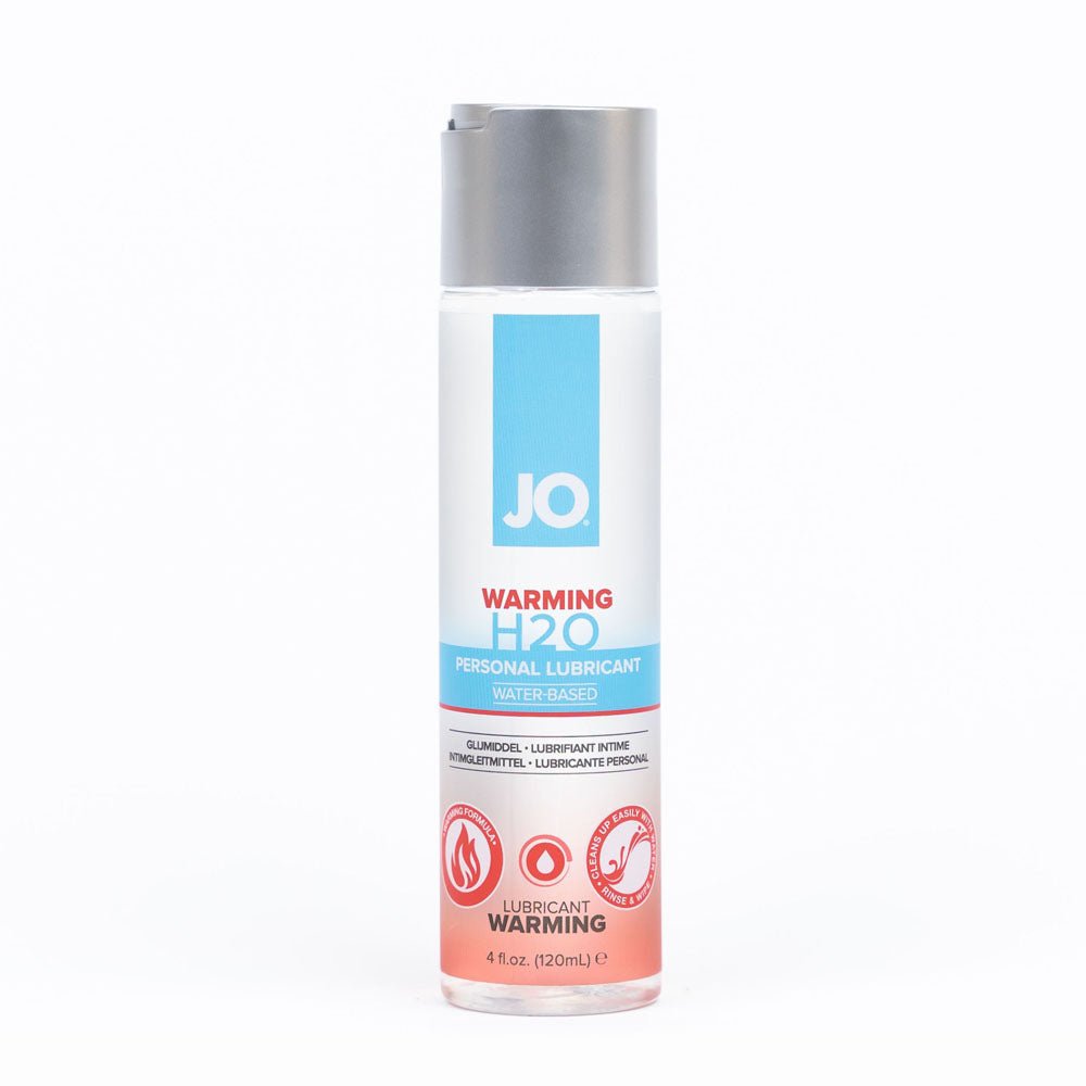 JO H2O Warming Lube - 120 mL - Water Based Warming Lubricant - 120 ml Bottle - Silk and Sin