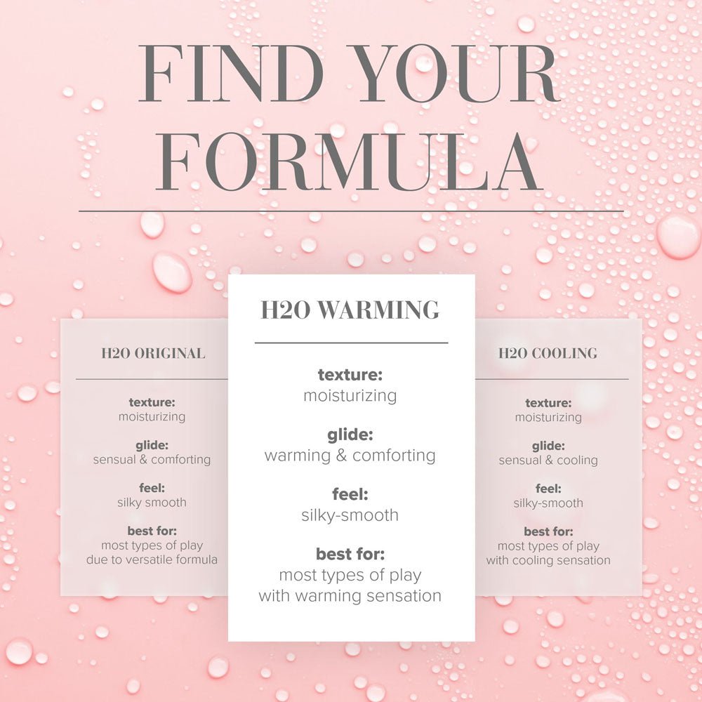 JO H2O Warming Lube - 60 mL - Water Based Warming Lubricant - 60 ml Bottle - Silk and Sin