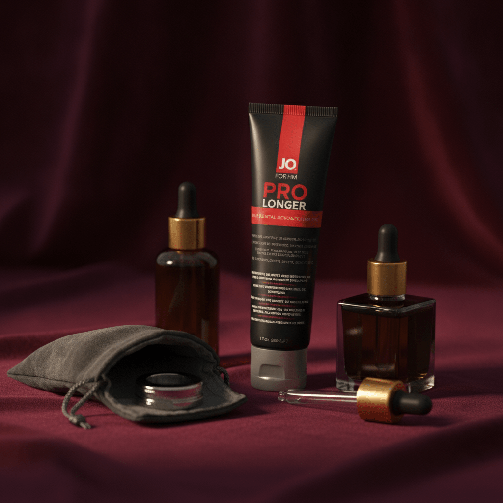 JO Prolonger Gel - 60 mL - Penis Desensitising Gel - 60 ml Tube - Silk and Sin