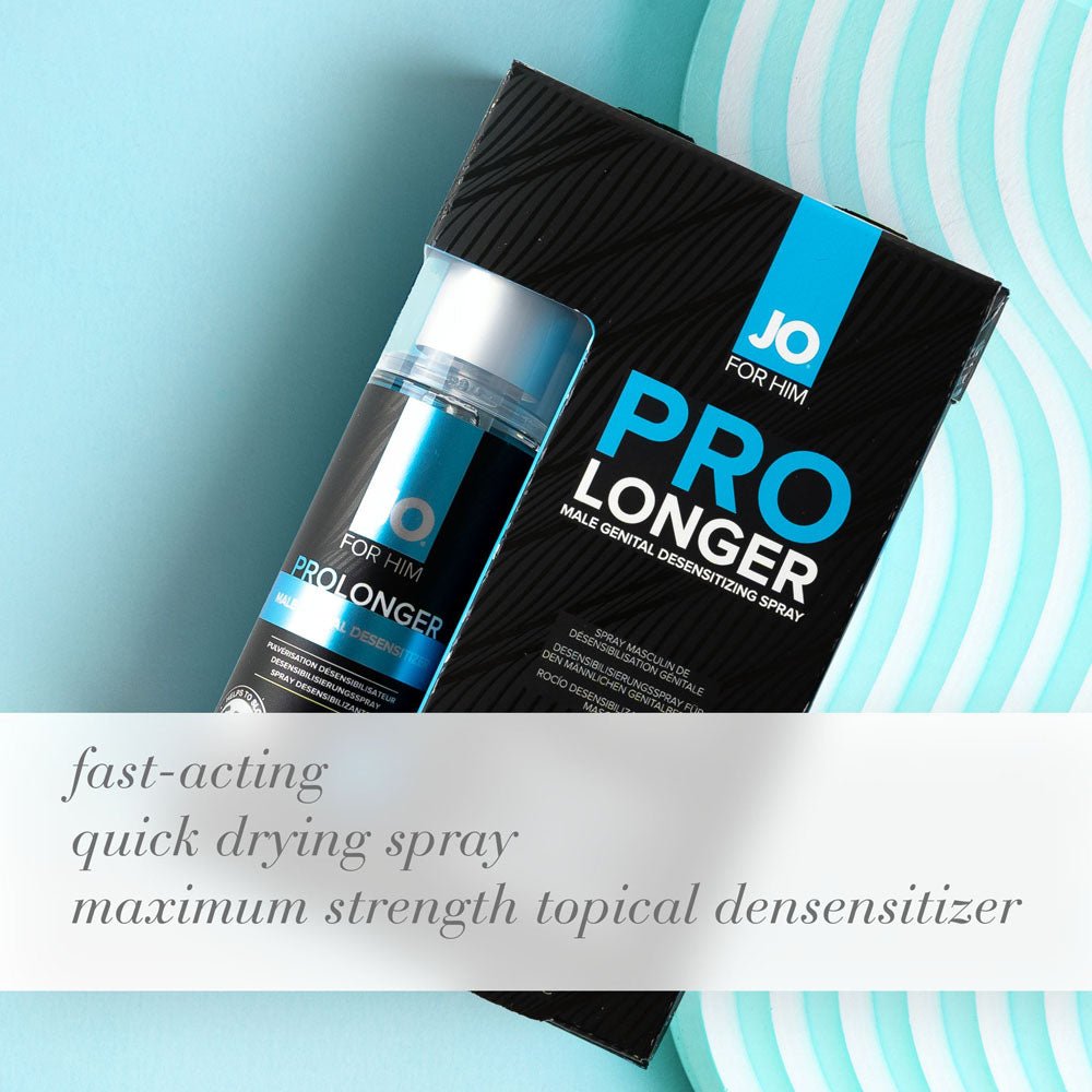 JO Prolonger Spray - 60 mL - Desensitising Spray for Men - 60 ml Spray Bottle - silkandsin