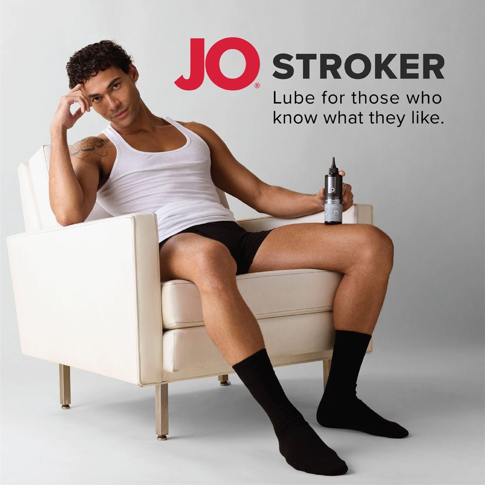 JO Stroker Lube - 120 ml - Water Based Stroker Lubricant - 120 ml Bottle - silkandsin