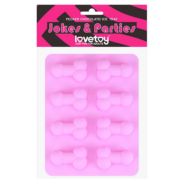 Jokes & Parties Pecker Chocolate/Ice Tray - Silicone Tray - Makes 8 Dickies - Silk and Sin