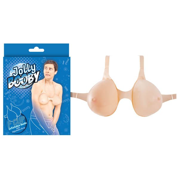 Jolly Booby - Inflatable F-Cup Boobs with Adjustable Strap - Silk and Sin