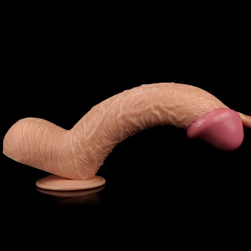King Size 10.5'' Realistic Dildo - Flesh 26.7 cm Dong - Silk and Sin