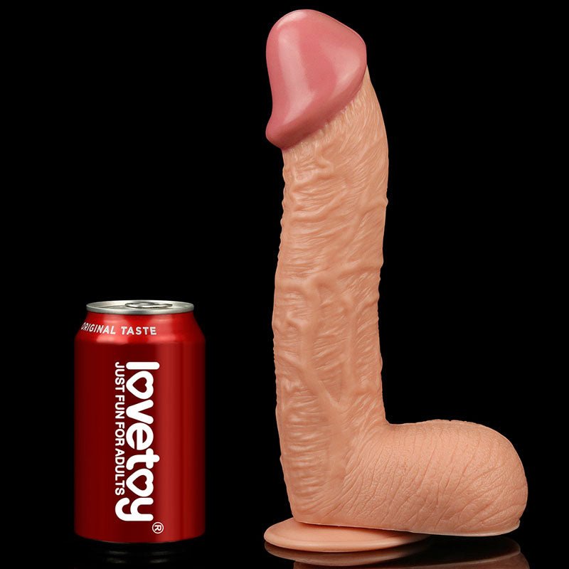 King Size 10.5'' Realistic Dildo - Flesh 26.7 cm Dong - Silk and Sin