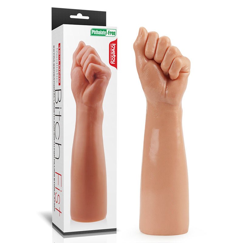 King Sized 12'' Realistic Bitch Fist - Flesh 30.5 cm Fist Dildo - Silk and Sin