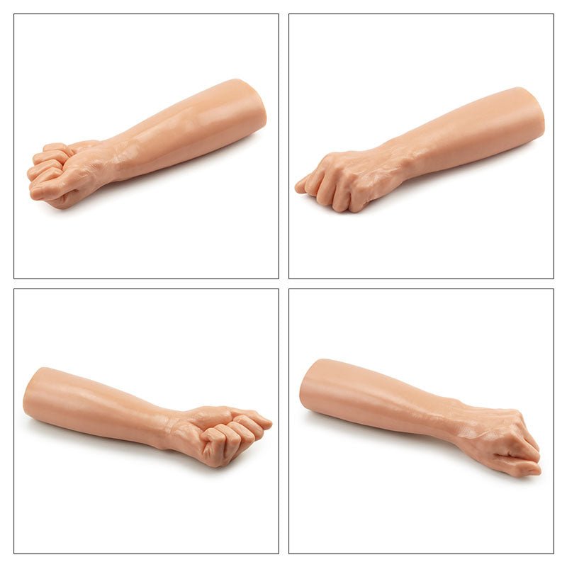 King Sized 12'' Realistic Bitch Fist - Flesh 30.5 cm Fist Dildo - Silk and Sin