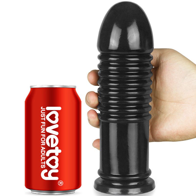King Sized 8'' Anal Bumper - Black 22.5 cm Mega Butt Plug - Silk and Sin